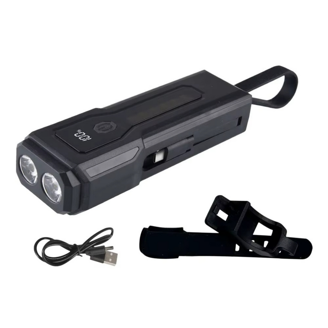 Multi‑Mode LED Flashlight with Power Bank