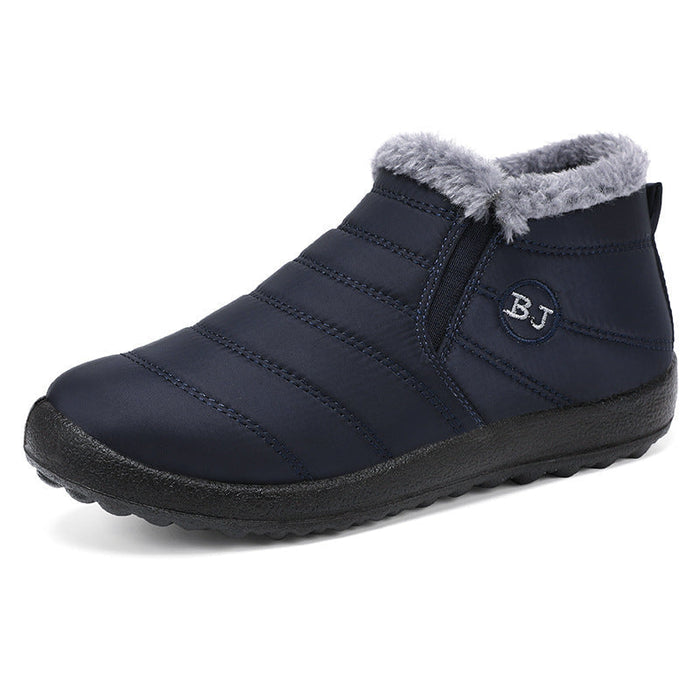 Fleece-Lined Ankle Boots with Wide Toe Box for Winter