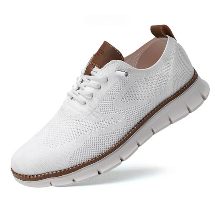 Men's Knit Walking Shoes Lightweight Lace-Up Sneakers