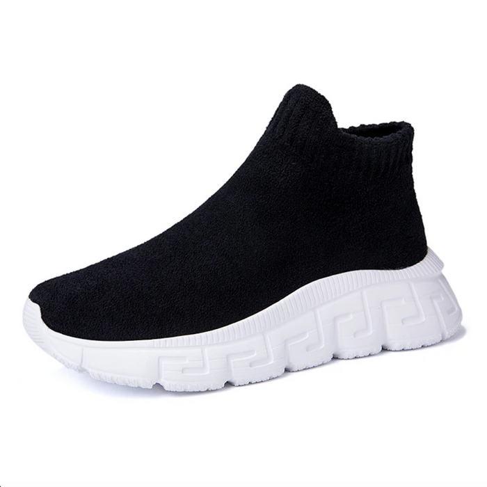 Men's Slip-On Sneakers Elastic Collar Arch Support
