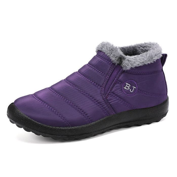 Fleece-Lined Ankle Boots with Wide Toe Box for Winter