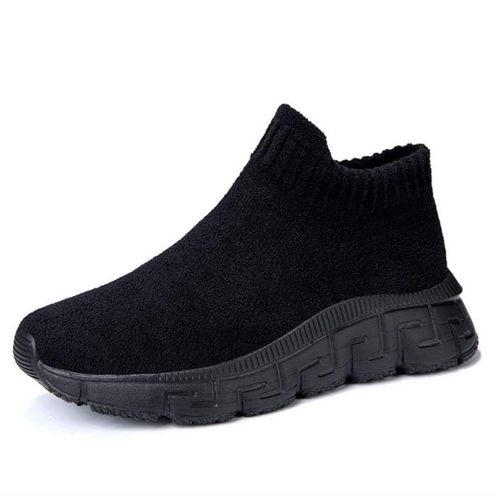 Men's Slip-On Sneakers Elastic Collar Arch Support