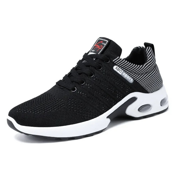 Men's Air-Cushion Athletic Shoes with Breathable Mesh Upper