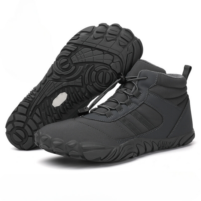 Fleece-Lined Barefoot Hiking Boots Waterproof Non-Slip