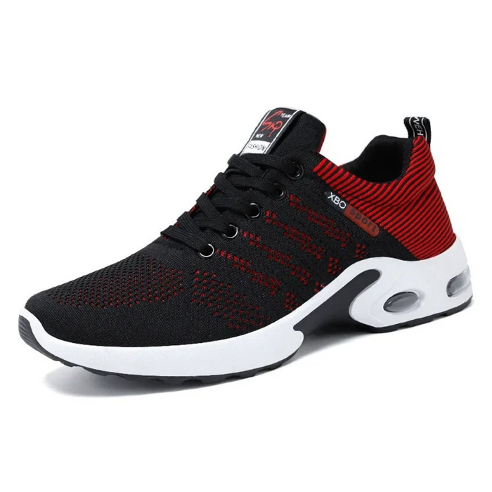 Men's Air-Cushion Athletic Shoes with Breathable Mesh Upper