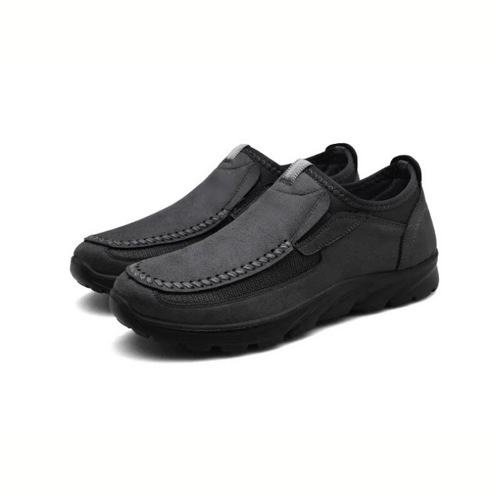 Men's Slip-On Loafers with Orthotic Insole and Wide Toe Box