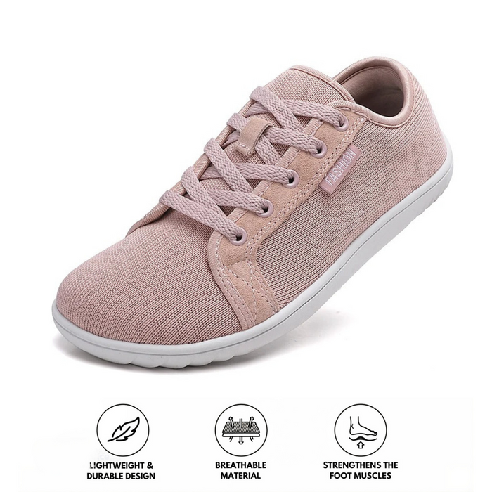 Women's Barefoot Sneakers Wide Toe Box Lace-Up