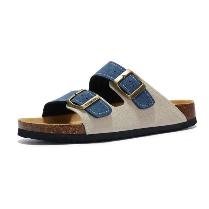 GRW Women Orthopedic Sandals Suede Non Slip Cork Comfortable Flip Flops