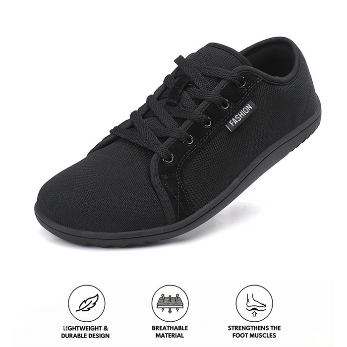 Women's Barefoot Sneakers Wide Toe Box Lace-Up