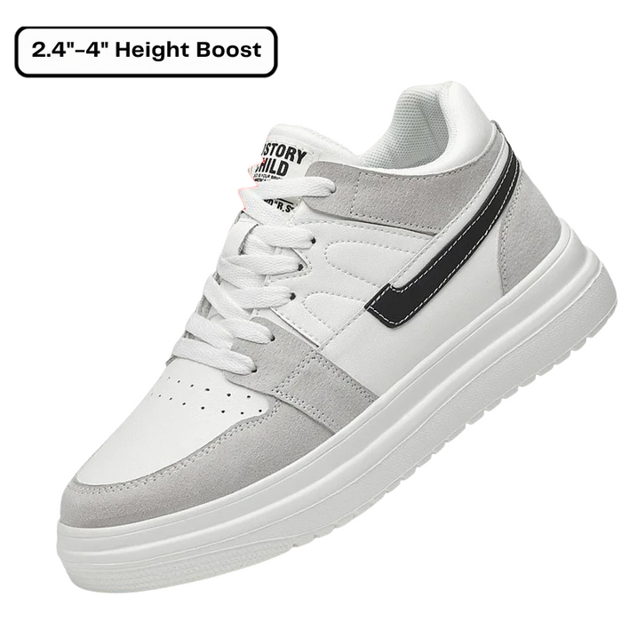 Platform Sneakers with Height Boost Lace-Up Design