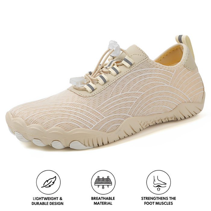 Barefoot Sneakers with Wave Pattern and Flexible Sole