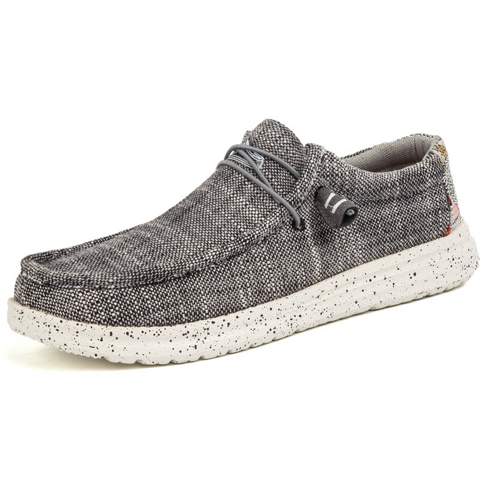 Men's Slip-On Canvas Loafers with Cork Insole