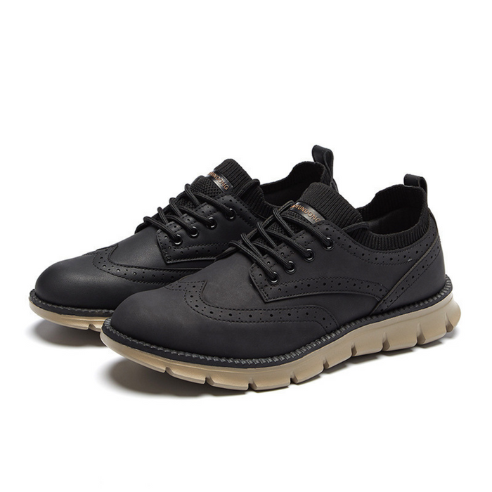 Men's Wingtip Oxford Shoes with Cushioned Insole