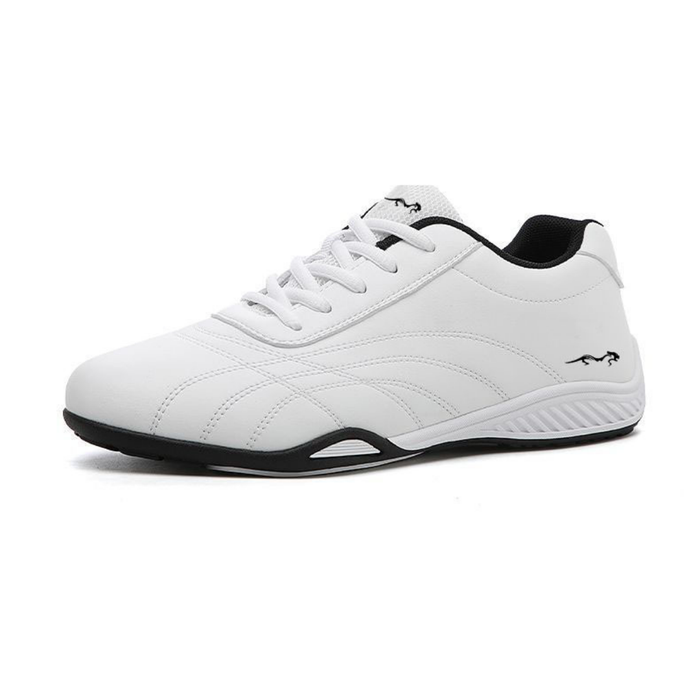 Men's Lace-Up Sneakers with Stitched Detail