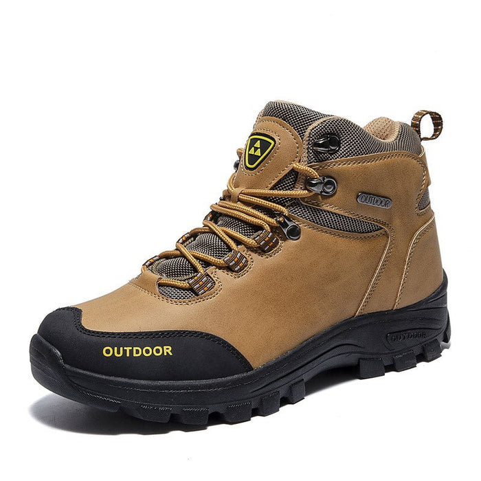 Fleece-Lined Hiking Boots Waterproof Non-Slip