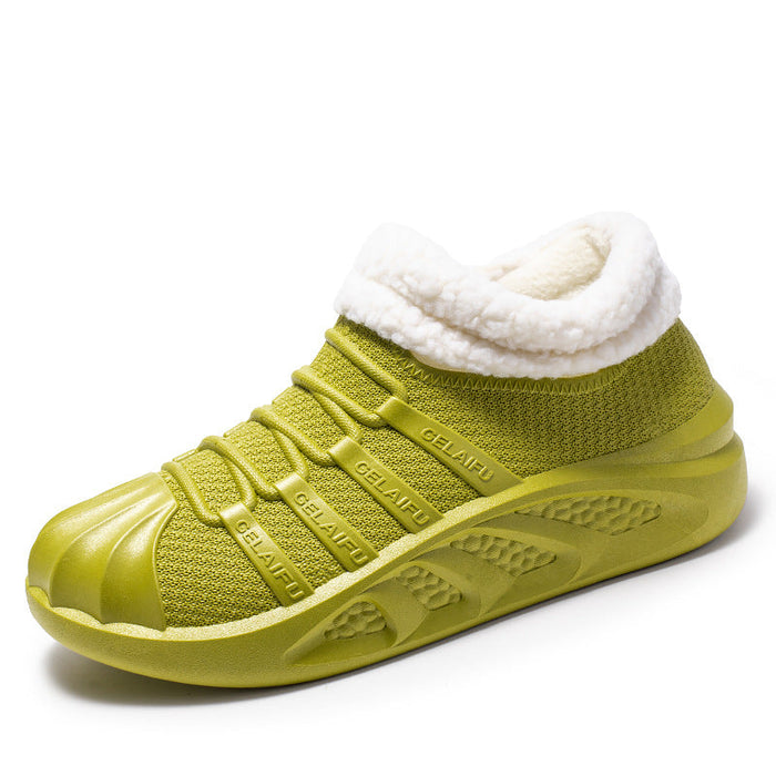 Winter Barefoot Shoes Fleece Lined Slip-Resistant