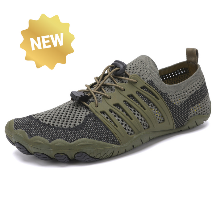 Lightweight Mesh Barefoot Sneakers with Lace-Up Closure