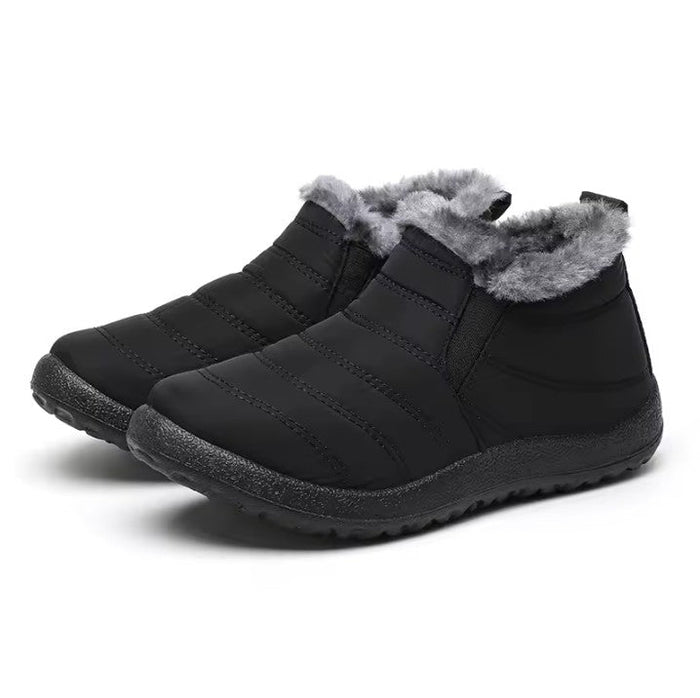 Winter Ankle Boots with Faux Fur Lining Waterproof