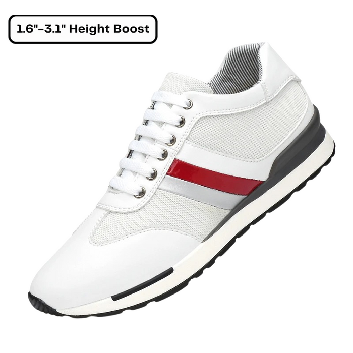 Height Increasing Sneakers Lace-Up with Hidden Lift