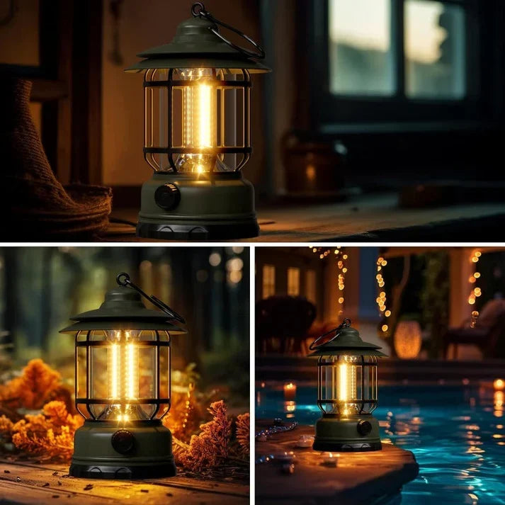 Portable Vintage LED Camp Lantern