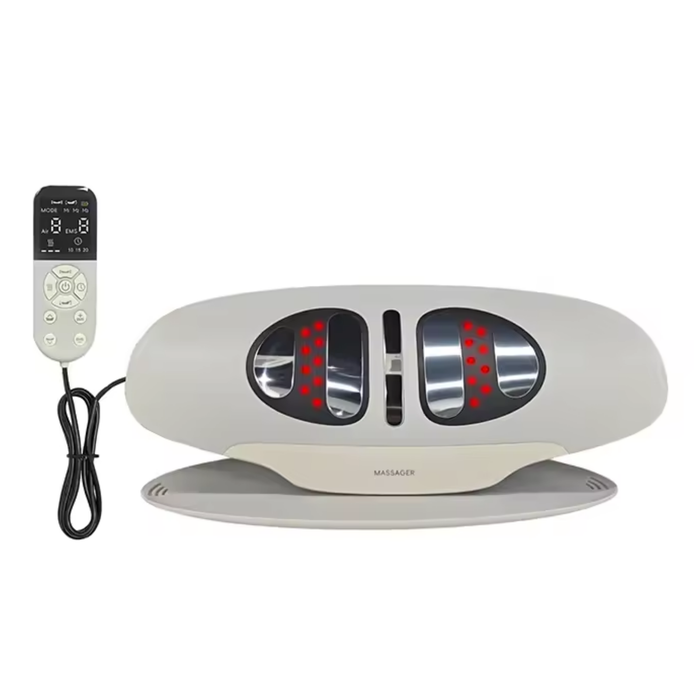 EMS Lumbar Massager with Heat Airbag Remote Control