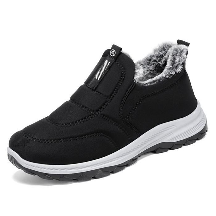Men's Slip-On Ankle Boots Fur-Lined Non-Slip Outsole