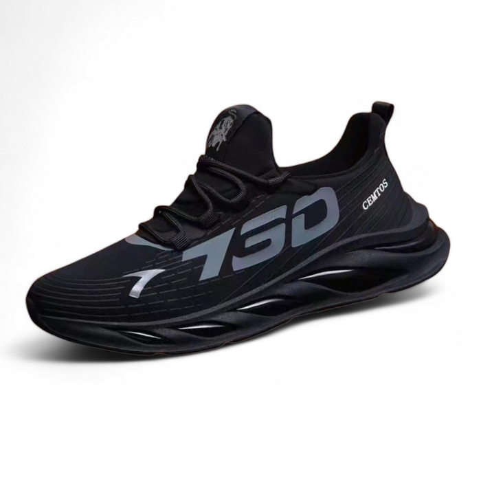 Men's Athletic Sneakers with Cushioned Sole Lace-Up