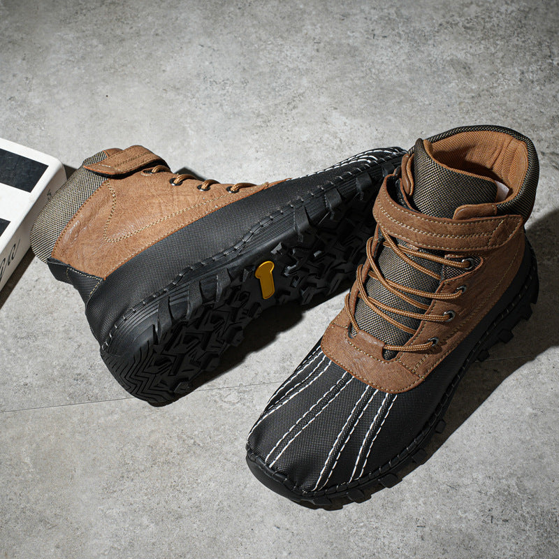 Lace-Up Winter Boots with Fleece Lining – Rubber Sole, Unisex