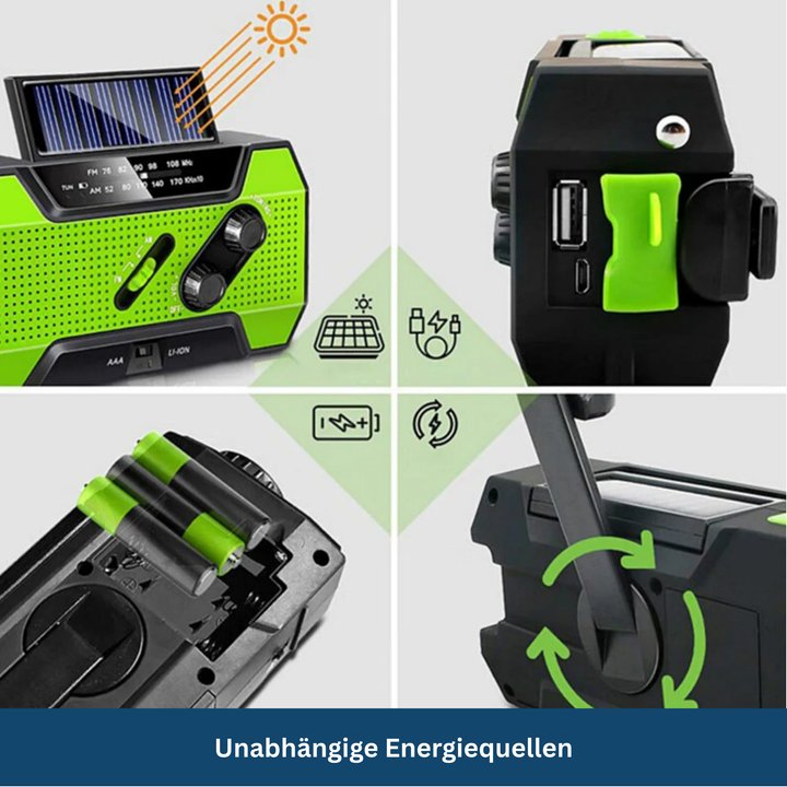 Multi Use Emergency Flashlight With 2000mAh Power Battery