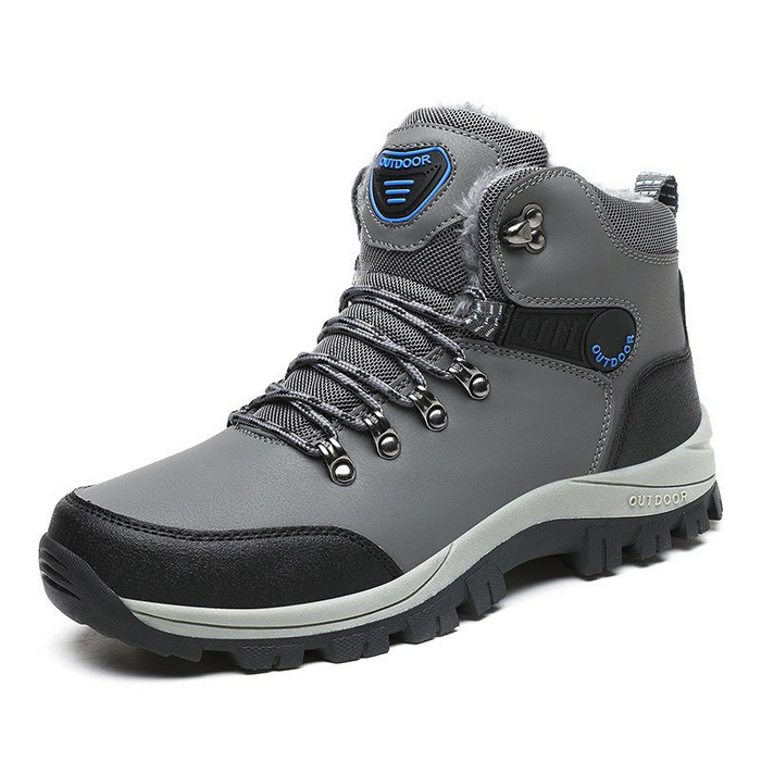Men's Insulated Hiking Boots with Lace-Up and Tread Outsole