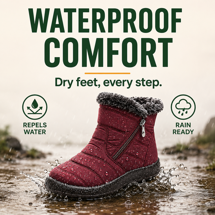 FrostTrek Women’s Waterproof Fleece-Lined Winter Boots
