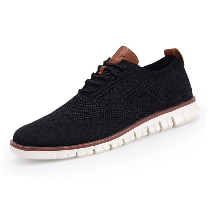 Men's Breathable Lace-Up Casual Dress Shoes Flexible