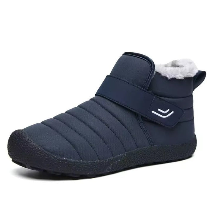 Fleece-Lined Winter Ankle Boots with Barefoot Sole