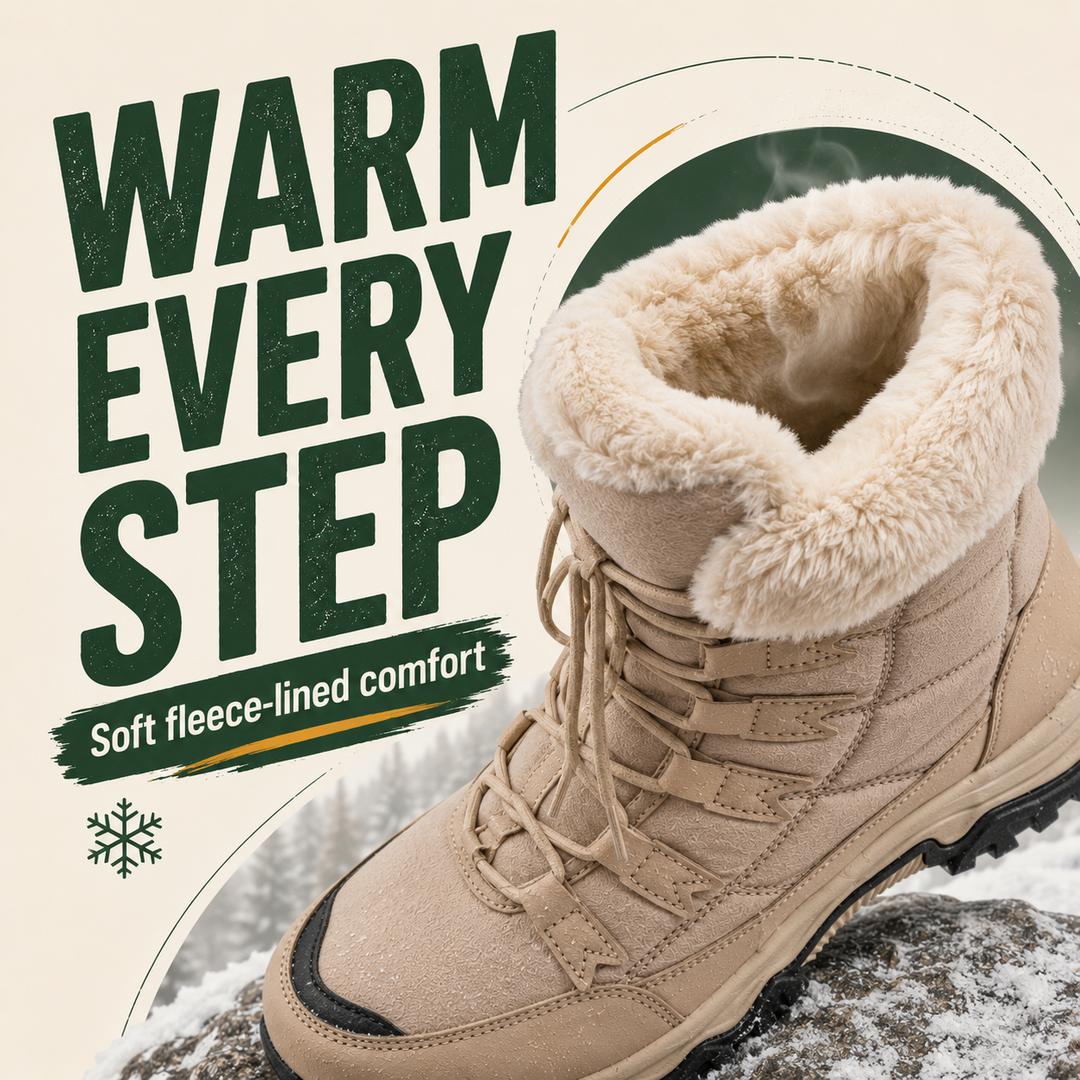 FrostAlign Women’s Waterproof Fleece-Lined Orthopedic Boots