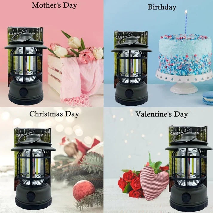 Portable Vintage LED Camp Lantern
