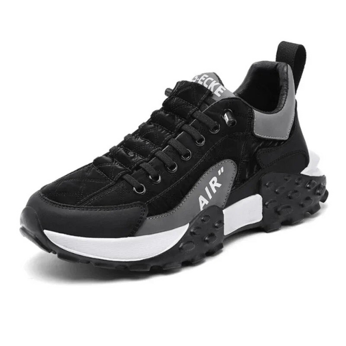Men's Chunky Athletic Sneakers with Lace-Up and Pull Tab