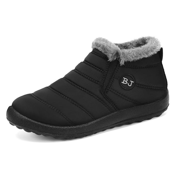 Fleece-Lined Ankle Boots with Wide Toe Box for Winter
