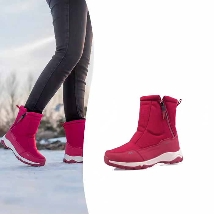 Winter Snow Boots with Fleece Lining and Waterproof Shell