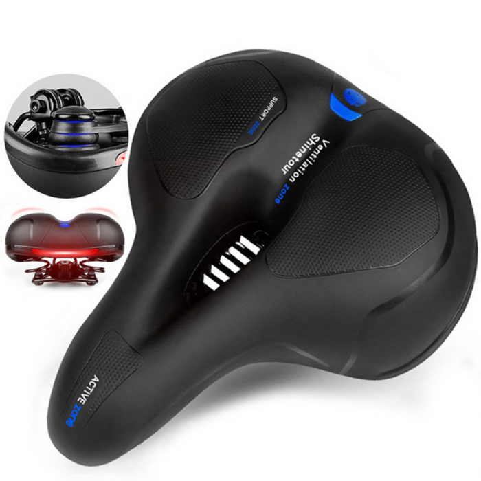 Padded & Adjustable Bike Saddle