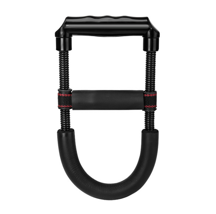 Spring wrist trainer with foam grip