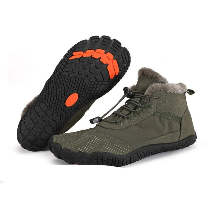 Waterproof Insulated Barefoot Ankle Boots with Fleece