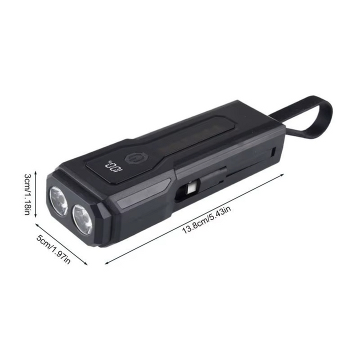 Multi‑Mode LED Flashlight with Power Bank