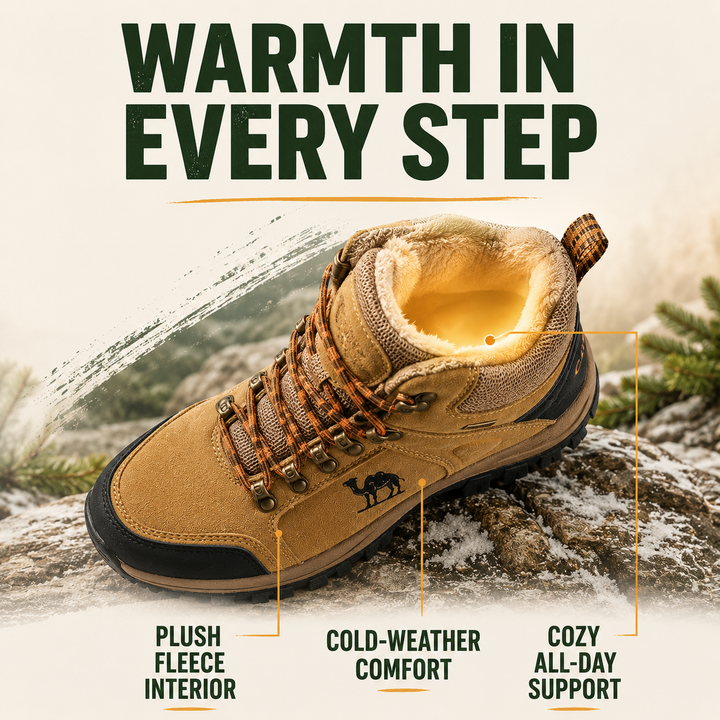 ArcticTrail Men’s Fleece-Lined Winter Hiking Boots