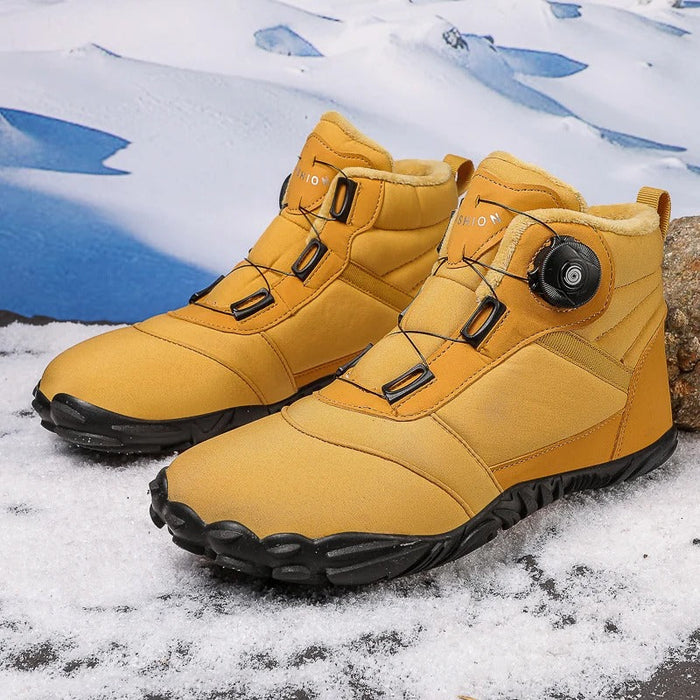 Winter High-Top Barefoot Shoes with Fleece Lining