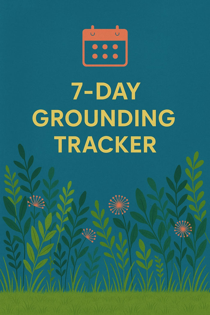 7-Day Grounding Tracker Journal for Mindfulness Practice