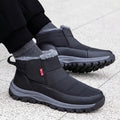 Fleece-Lined Slip-On Winter Boots Waterproof Barefoot