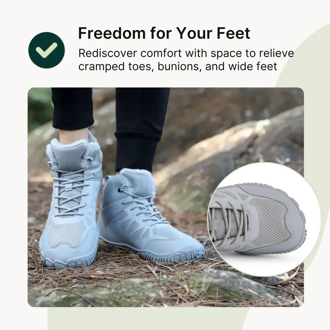 Waterproof Zero-Drop Winter Barefoot Shoes