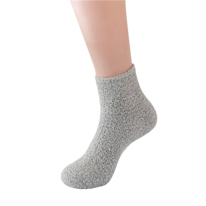 Fuzzy Socks with Fleece Lining for Winter Warmth