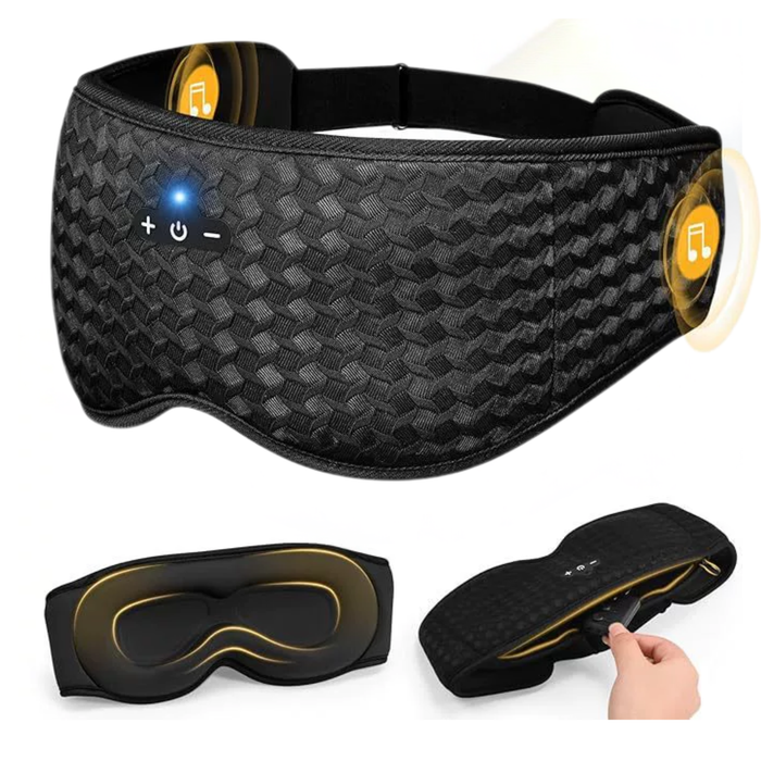 Bluetooth Sleep Mask 3D Eye Cups Blackout with Audio