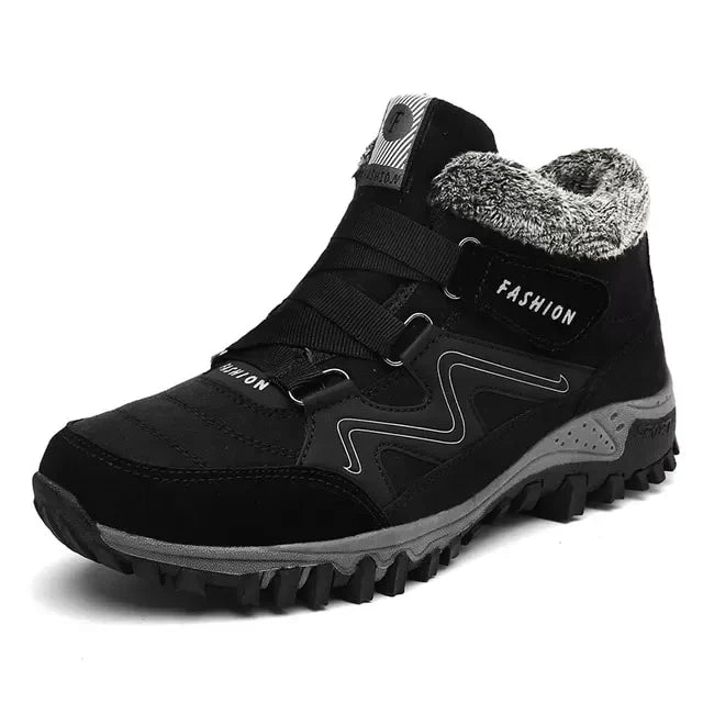 Men's Insulated Ankle Boots with Arch Support Lace-Up